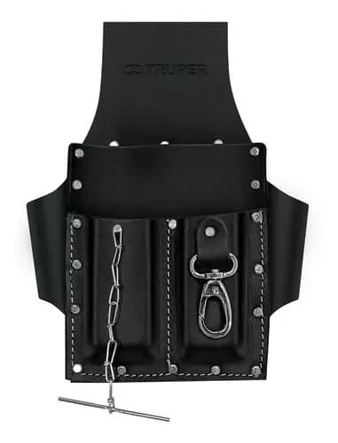 Porta Herramientas Cuero 2,6mm 7 Compartimientos Truper
