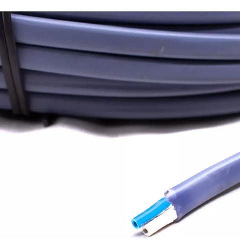 Cable Superplastico 2x1 Mm Diors X 100 Metros Gris