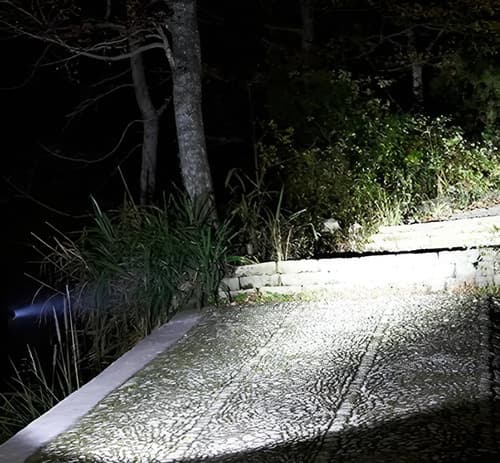 Linterna Recargable Camping Pesca Taller Lampara Foco Color De La Linterna Negro Color De La Luz Blanca Blanco