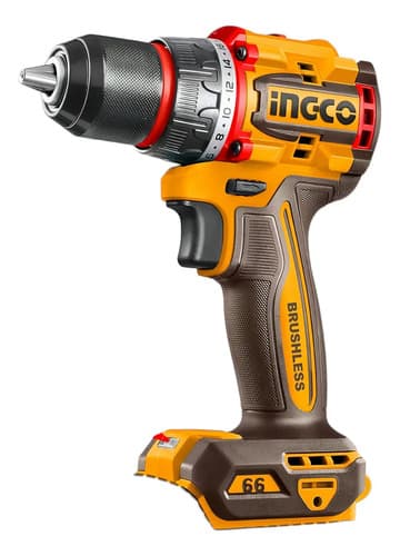 Kit Rotomartillo Inalámbrico Brushless Y Esmeriladora Inalámbrica Con Baterías Ingco Amarillo
