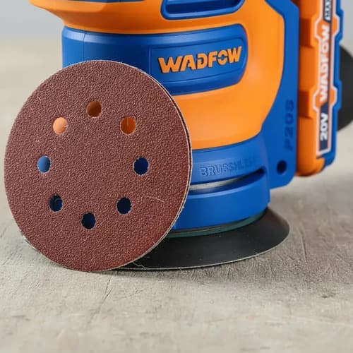Lijadora Roto Orbital Brushless Wadfow Wrap5030 Color Azul Frecuencia 50hz 60hz