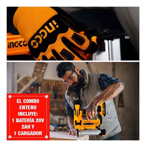 Clavadora Inalámbrica Litio + 1 Batería 2ah + 1 Cargador