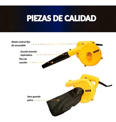 Sopladora Aspiradora Eléctrica Worksite Ebr129 Velocidad Variable 16000rpm