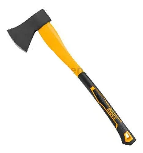 Ff Hacha De Mano 1250gr 70cm Mango Fibra Ingco Hax02012508