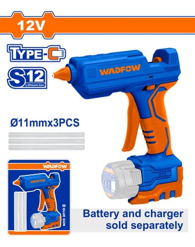 Pistola Aplicar Silicona 12v S12 15-18g/min Wlu1412 Wadfow