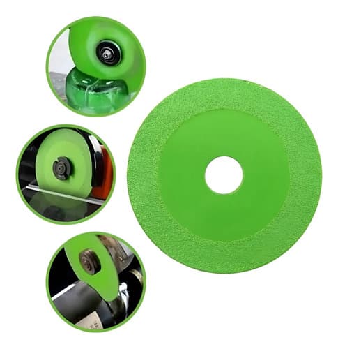 Disco De Corte Vidro Botella De Suelo De Cerámica C/ Espejo Color Verde Claro