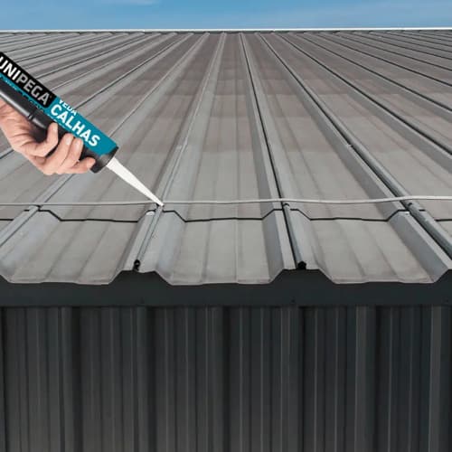 Silicona Unipega Veda Calha De Aluminio Con Fungicida Para Exterior