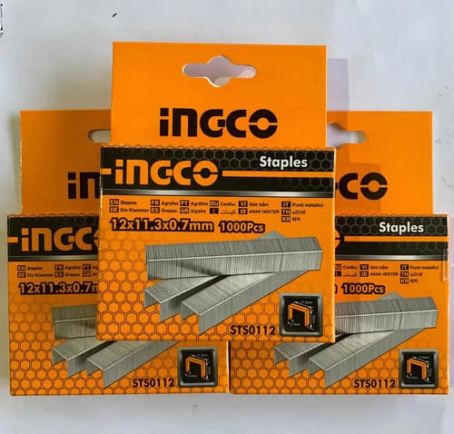 Grapas Ingco De 12 Mm , 3 Cajas De 1000 C/u