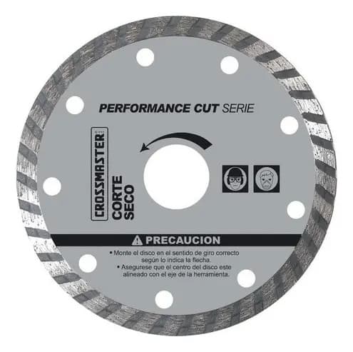 Disco Diamantado Corte Seco Turbo Plano 115 Mm Crossmaster 9