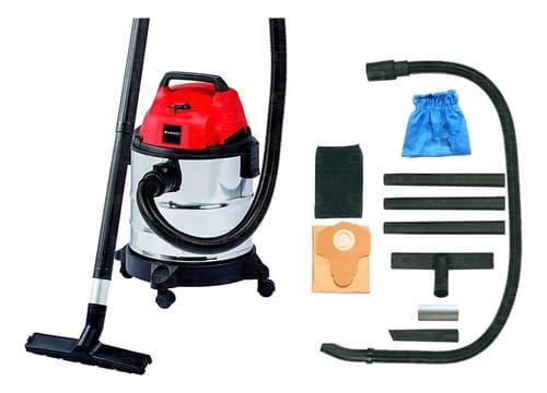 Aspiradora Industrial Einhell Expert Tc-vc 1820 S De Tambor 20 L Para Líquidos Y Sólidos Rojo/plata