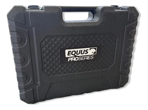 Taladro Equus Pro Series Motor S/ Carbones Con 1 Bateria Rojo