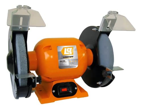 Amoladora De Banco 550w Lusqtoff Color Naranja Frecuencia 50 Hz