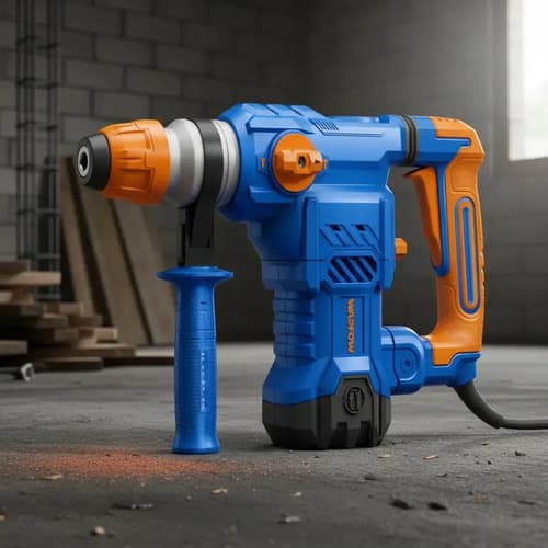 Rotomartillo 1500w 5.5j Wadfow Color Azul Frecuencia 50
