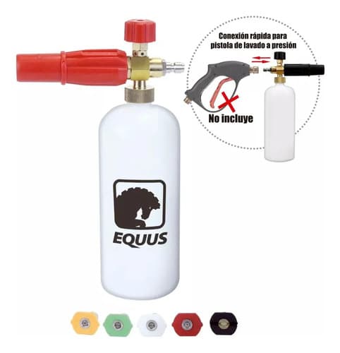 Dispensador Aplicador De Espuma Para Hidrolavadora Equus Blanco