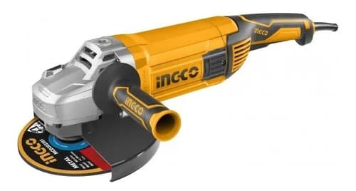 Amoladora Angular Ingco Industrial Ag24008 2400 W . Hnt Color Amarillo Frecuencia 60 Hz 50 Hz