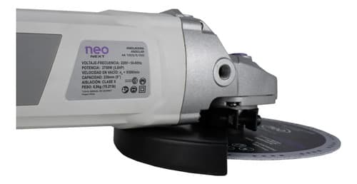 Amoladora Angular Neo 230mm - 2700w - 9 Pulgadas Gris