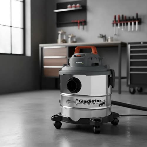 Aspiradora Seco-humedo 20l Gladiator 1200w Plateado