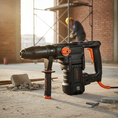 Rotomartillo Demoledor Sds Max 1600w 10joules Lusqtoff Negro 50 Hz