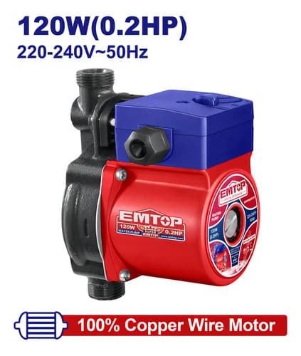 Bomba Elevador De Presion 120w Emtop Ewppscm120
