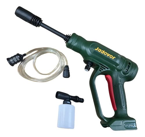 Hidrolavadora Portátil Jadever 24.5 Bar A Batería, Color Verde Musgo