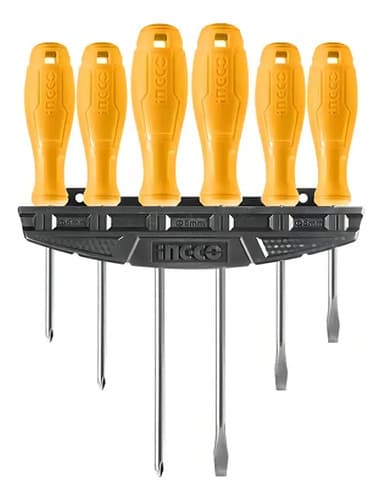 Juego 6pcs (eco) Amarillo Destornilladores Ingco Hksd0658