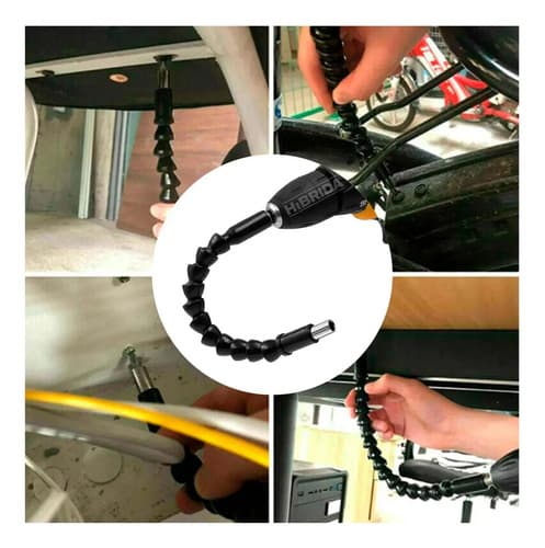 Taladro Atornillador Percutor 2bats + Extensor Flexible Color Naranja Claro Frecuencia 50-60 Hz 50 Hz X 60 Hz