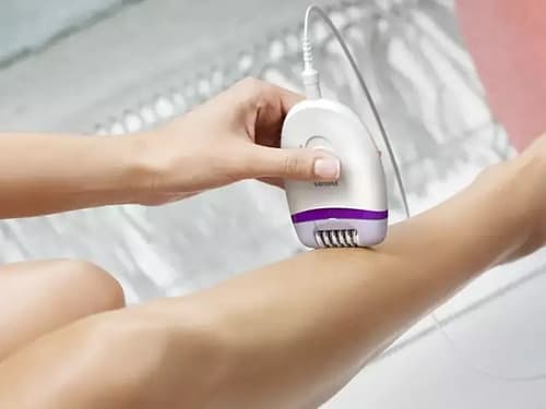 Depiladora Essential + Recortador De Cavado Philips Brp505/0 Violeta