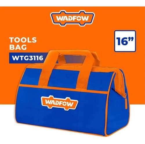 Bolso Porta Herramientas 16 P Base Rigida Impermeable Wadfow Color Azul Y Naranja Azul/naranja