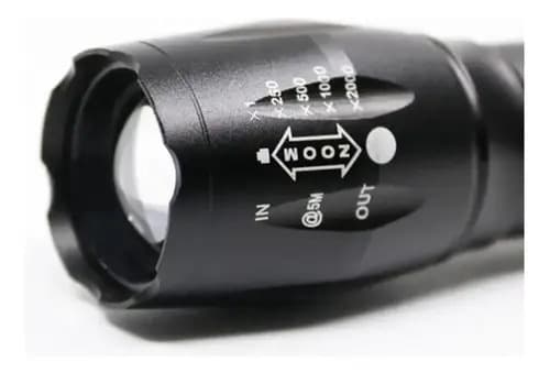 Linterna Recargable Camping Pesca Taller Lampara Foco Color De La Linterna Negro Color De La Luz Blanca Blanco