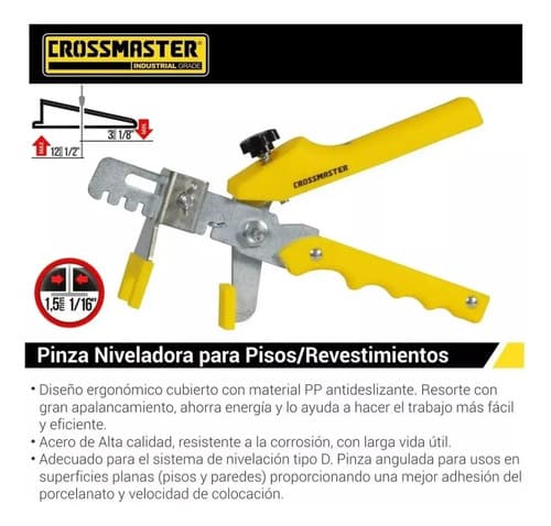 Pinza Nivelador Separador Ceramicos Crossmaster Pinza