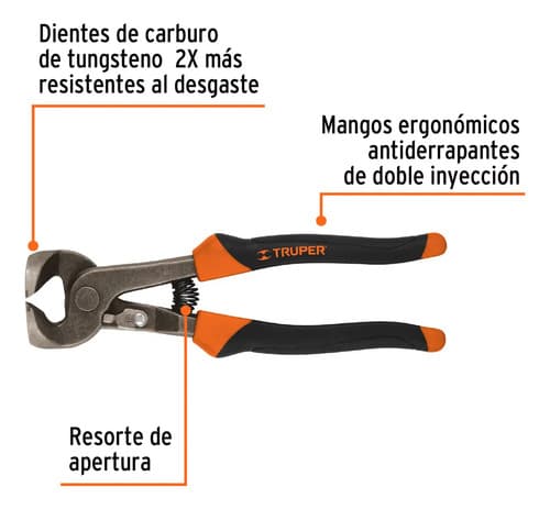 Tenaza Para Azulejos Dientes Tungsteno 8 Truper