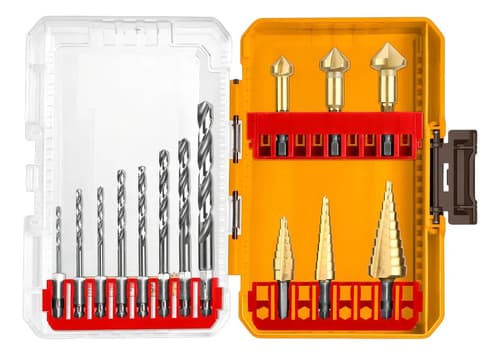 Set 14 Mechas Hss, Conicas Y Avellanadora Ing Akdl61401 -smf
