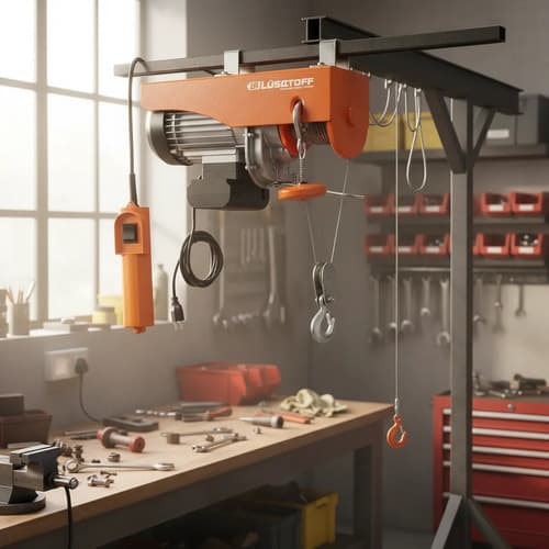 Aparejo Eléctrico Polipasto 500 - 1000kg 6-12m Lusqtoff. Hnt Naranja 1