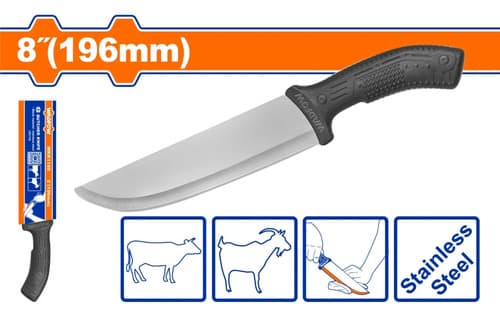 Cuchillo Cocina Acero Inox 8  196mm Wadfow Wkk1180 Plateado