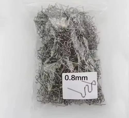 Grampas Alambre Para Soldador De Plastico 250 Piezas Plateado
