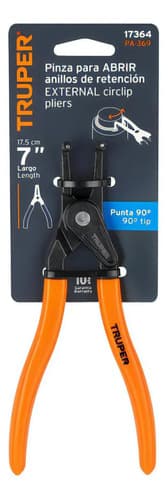Pinza Punta A 90° 6-3/4' Para Abrir Anillos, Mango De Pvc