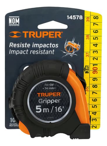 Cinta Metrica Truper 5 M Cinta 19 Mm, Truper