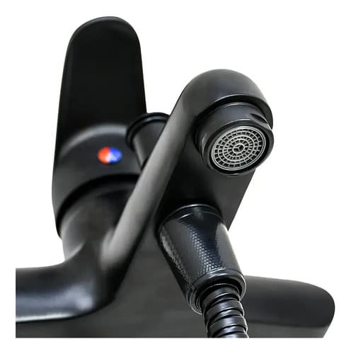 Monocomando Negro Mate Para Ducha Italomix Lh-3259