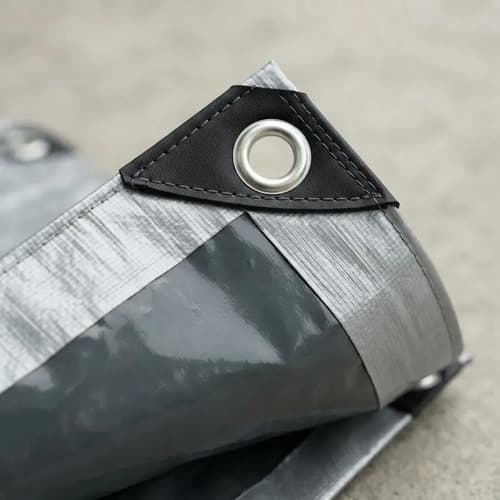 Lona Truper Lt-612 Uso Rudo Reforzada 6 X 12 M Gris Proteccion Uv