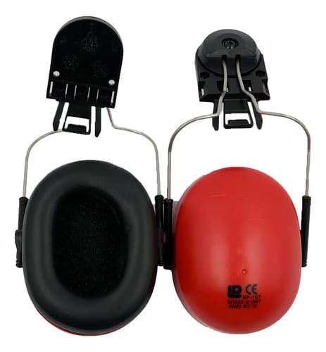 Protector Auditivo Montable Para Casco Industrial Tushop De 22db Rojo