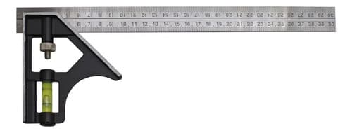Escuadra 30cm Ajustable Con Nivel Kamasa Km-495