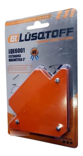 Set 4 Escuadra Magnética Soldar Carpintero 3  25lb Lusqtoff
