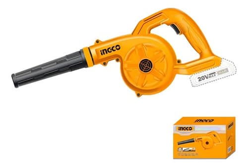Soplador Inalambrico Bateria Cargador Ingco Cabli200281 Naranja Claro