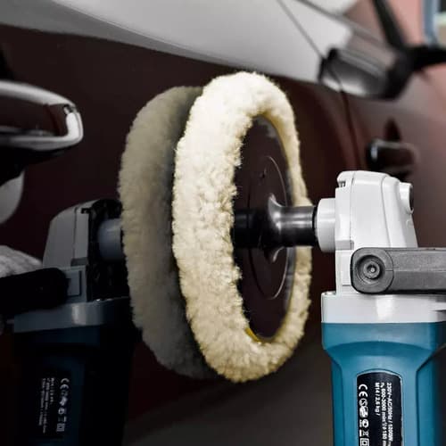 Bonete Corderito + Pano Microfibra Para Pulir 180mm / 7''