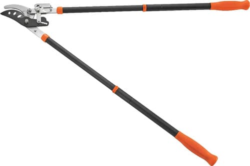 Tijeras De Podar Tramontina Tipo Bypass En Acero 46,5 A 78,5 Negro Naranja