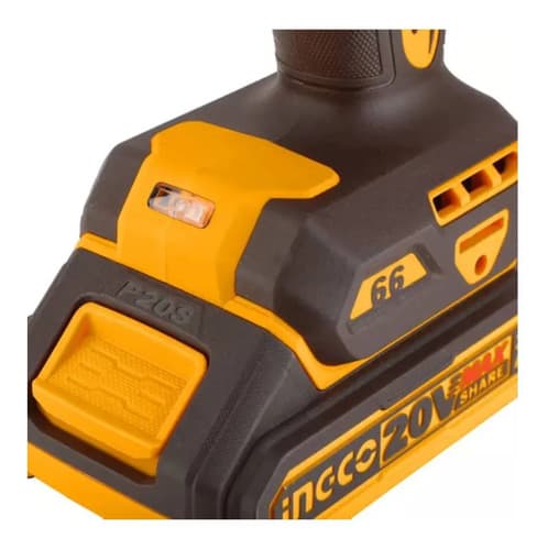 Taladro Atornillador Inalámbrico Ingco Cidli20668 Amarillo 50/60