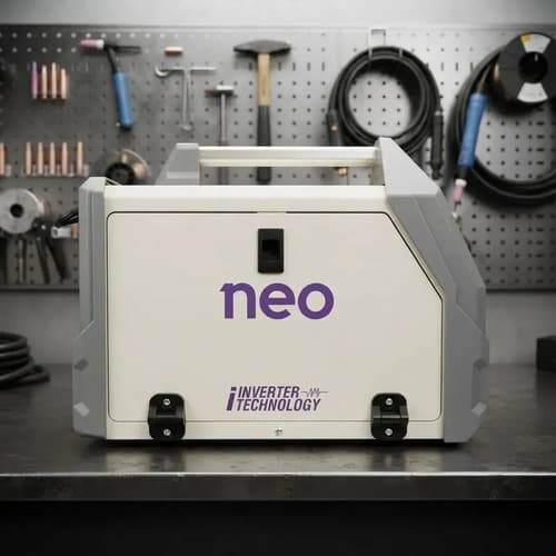 Soldadora Neo Mig Mma Tig 200a Con Careta Fotosensible Neo Gris