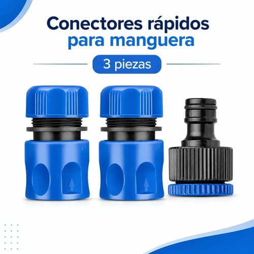 Set X 3 Acople S Rapido P Manguera Wadfow