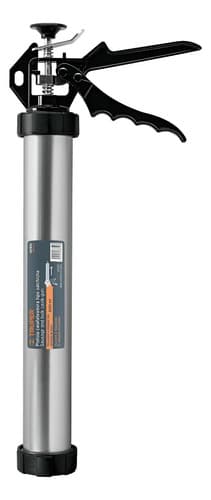 Pistola De Silicona Tipo Barril Calafateo 0,6l Truper 101931 Color Plateado