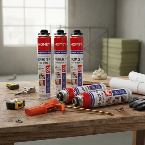 Espuma De Poliuretano 750ml Homey X 6 + Pistola